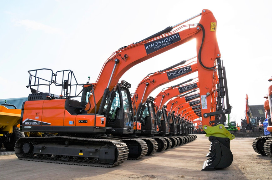 New DX140LC-7 Excavators Expand Kingsheath Construction Fleet